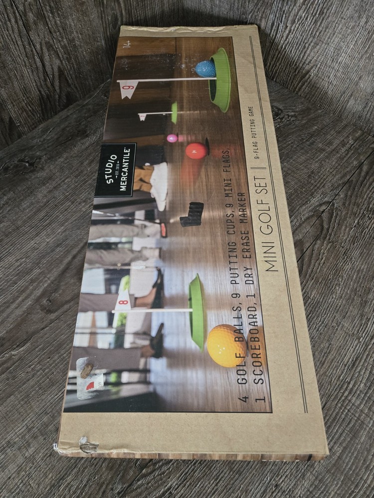 NEW Studio Mercantile MINI GOLF SET 9-Flag Putting Game