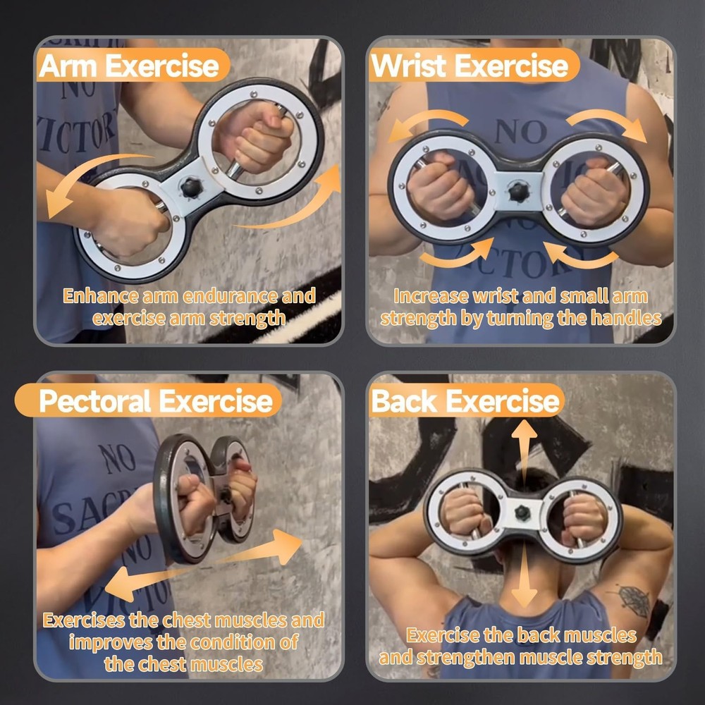 Burn Machine Arm Workout Appliances 360 Degree Rotatable Forearm Exerciser Re...