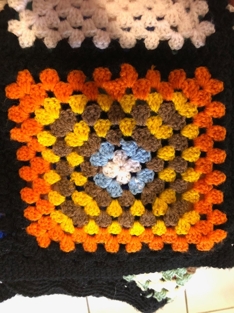 Leftovers Granny Square Blanket Pattern ( US or UK )