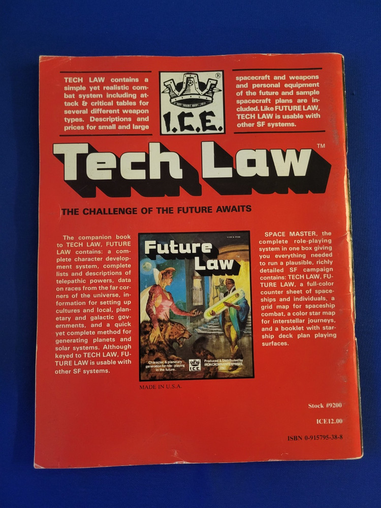 Tech Law - Iron Crown Enterprises #9200