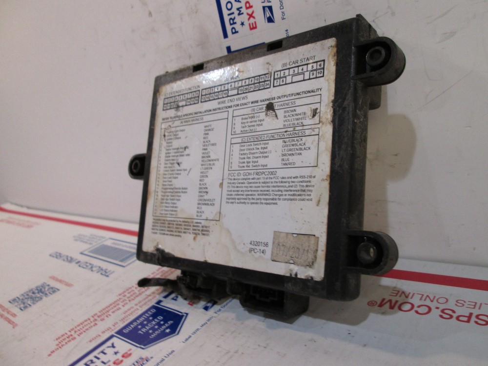 2011 FORD FOCUS 2.0L Remote Starter System Module AL2J-19G367-AA START COMPUTER