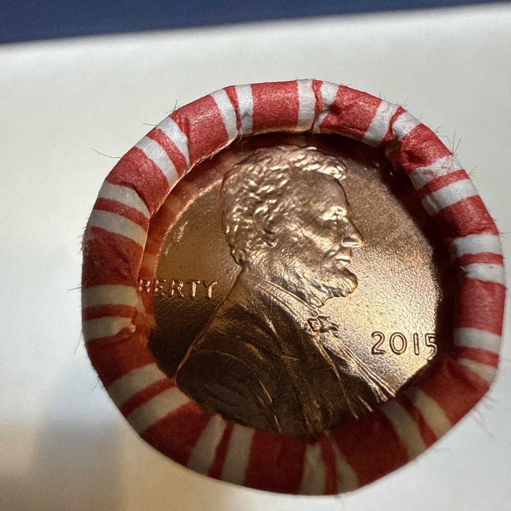 2015 P BU Unopened Original NF String & Son Bank Sealed Lincoln Shield Cent Roll