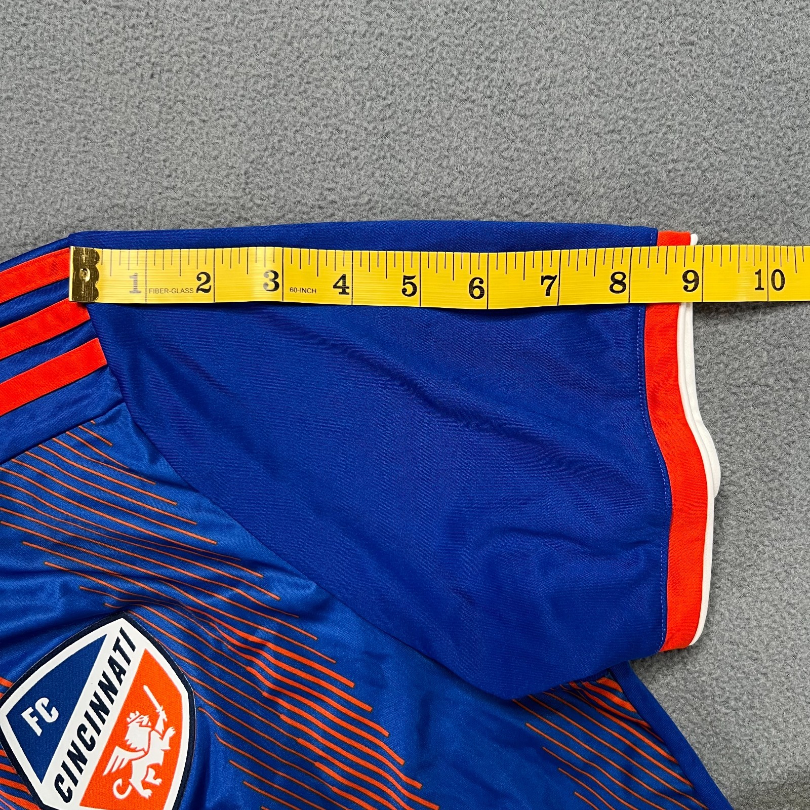 adidas Jersey Mens Large Blue Orange FC Cincinnati Soccer MLS 2019 Climalite