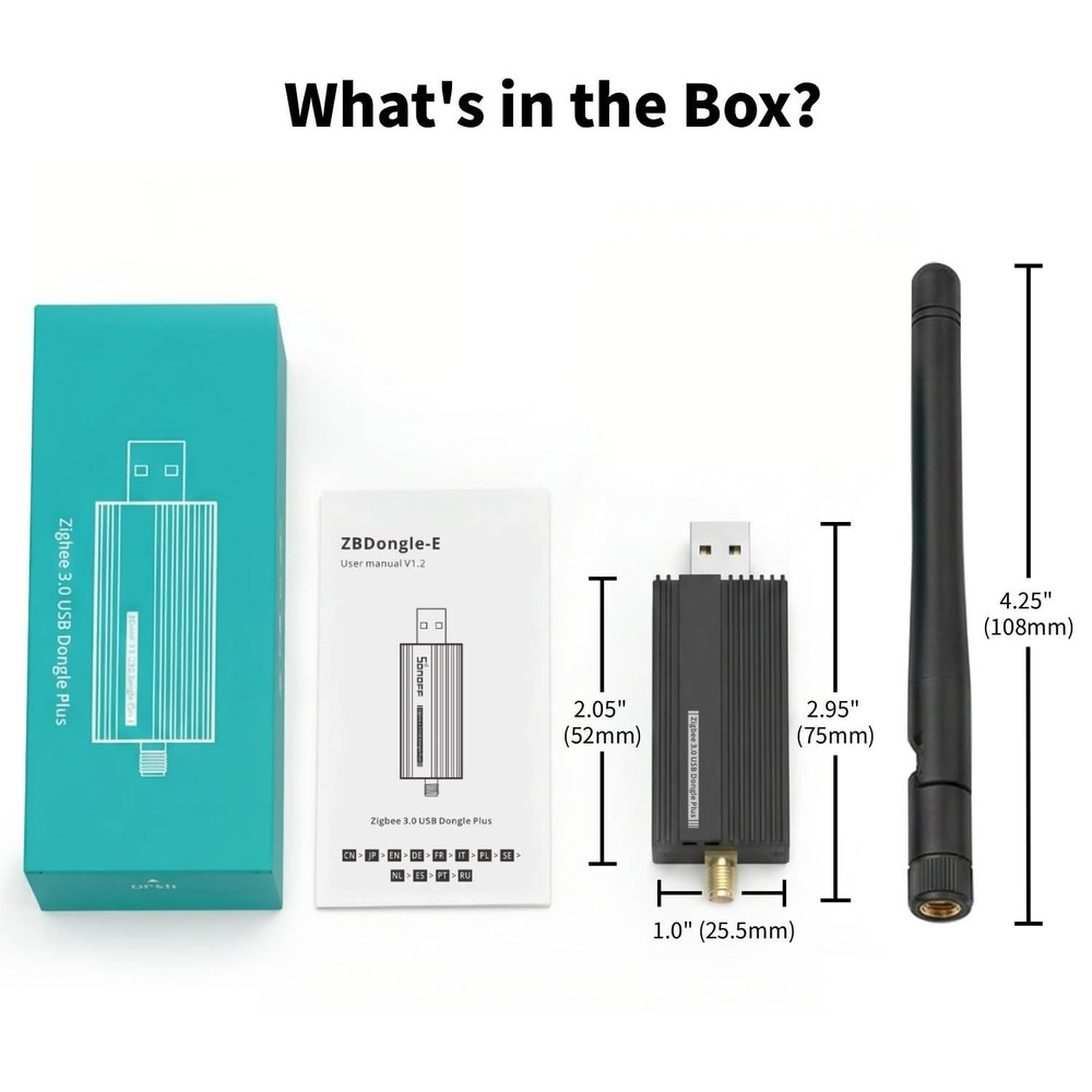 Zigbee 3.0 USB Dongle Plus-E (ZBDongle-E) | Universal Zigbee Coordinator, EFR...
