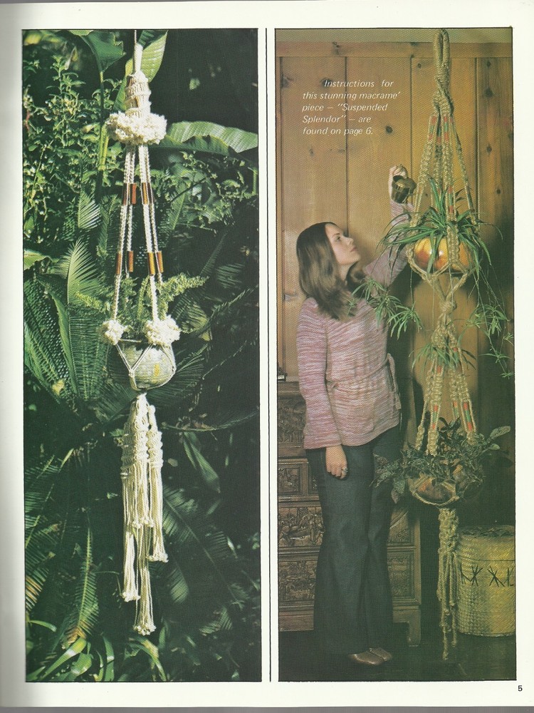 Macrame Plus Vintage Pattern Projects Instruction Book Craft Course 1976 NEW
