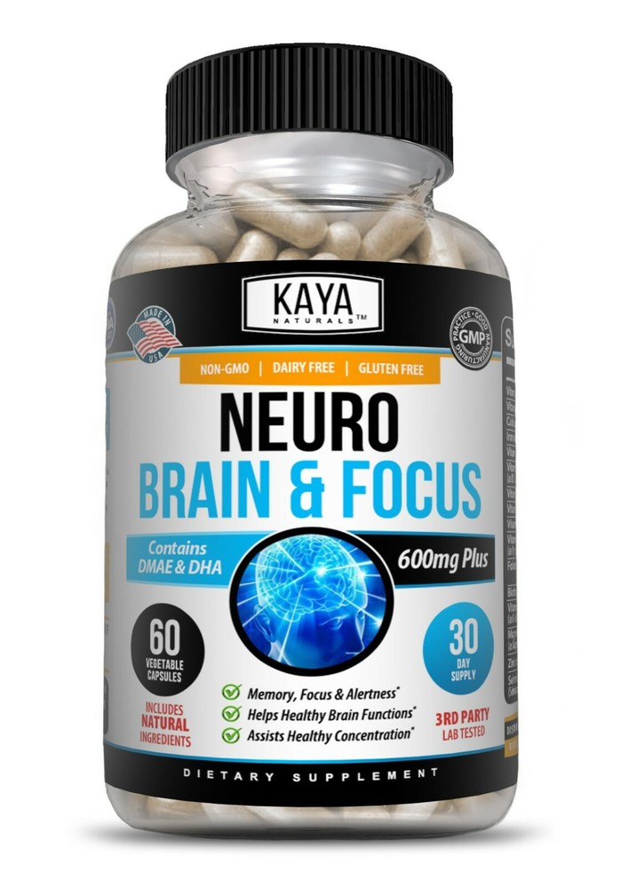 (2 Pack) Neuro Brain & Focus, Memory, Function, Clarity Nootropic Supplement
