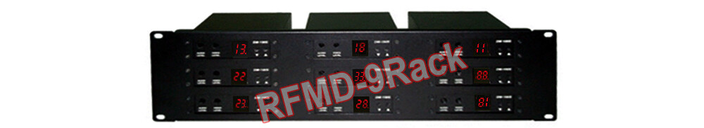 3U Kit 9-Slots Rack Mount For For RF Coax Modulators Demodulators