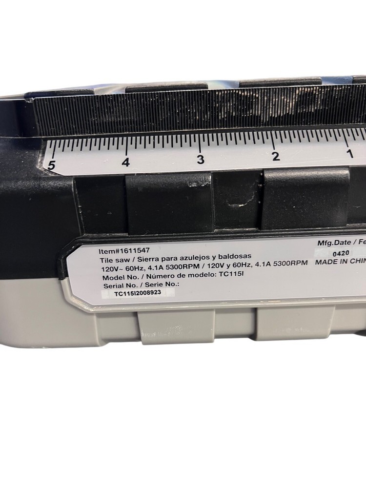 PROJECT SOURCE 1611547 TILE SAW (ME-DC) (PPJ049998)