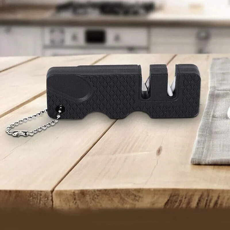 Outdoor Pocket Knife Sharpener Mini Portable Ceramic Tungsten Sharpening Tool