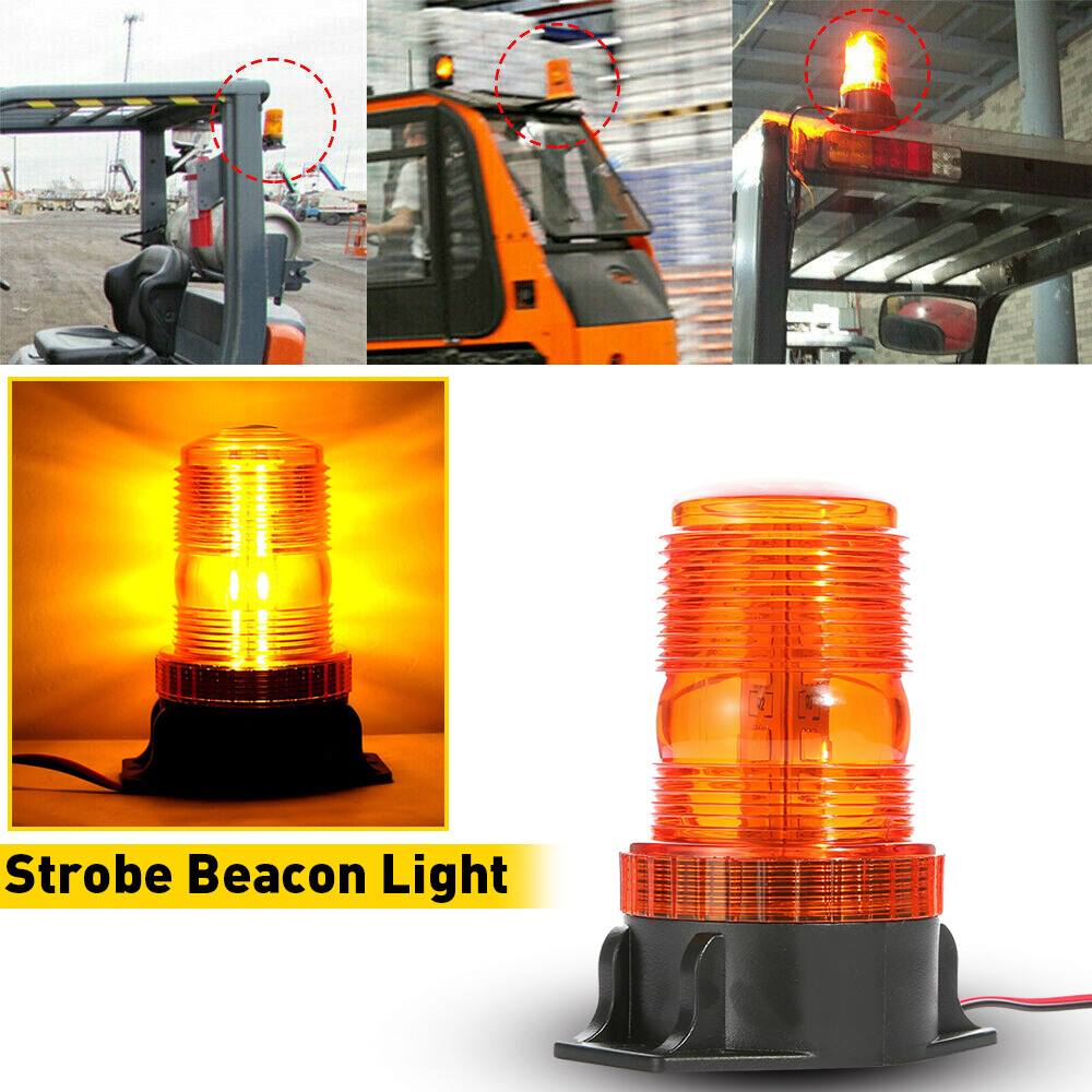 Amber 30LED Rotating Strobe Light Rooftop Flash Beacon 12V-24V