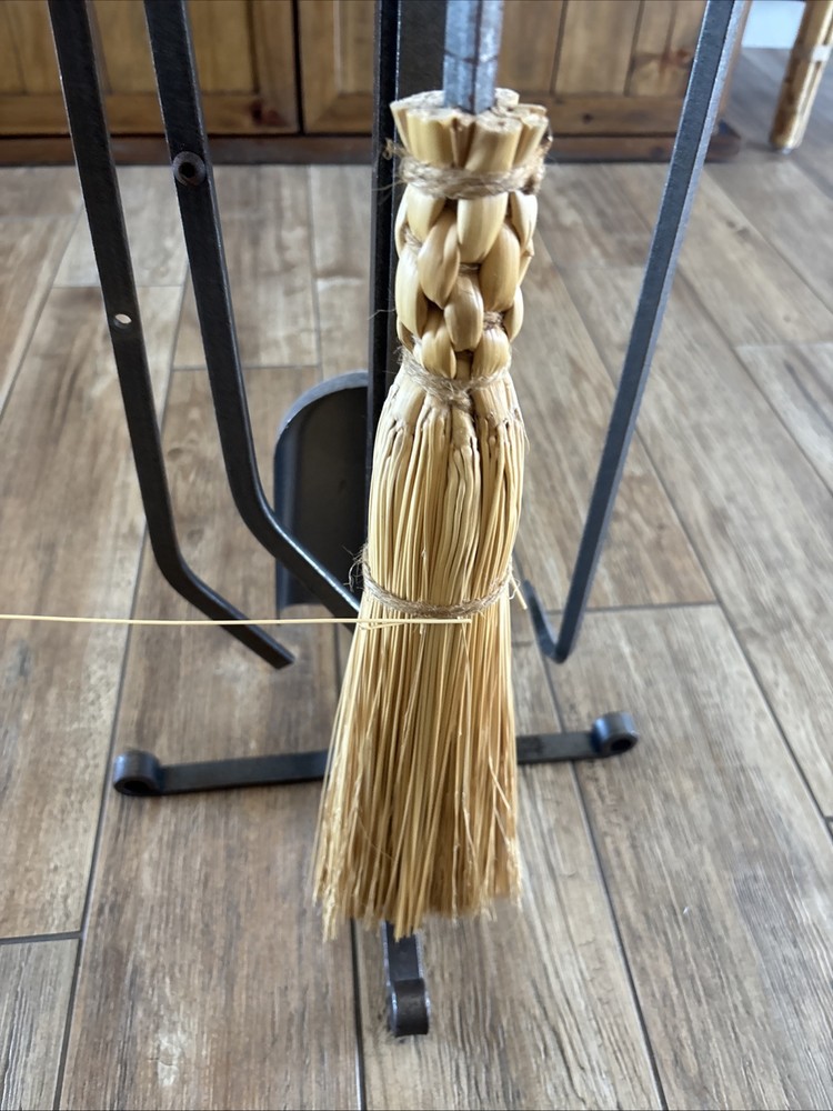 fireplace tool set used