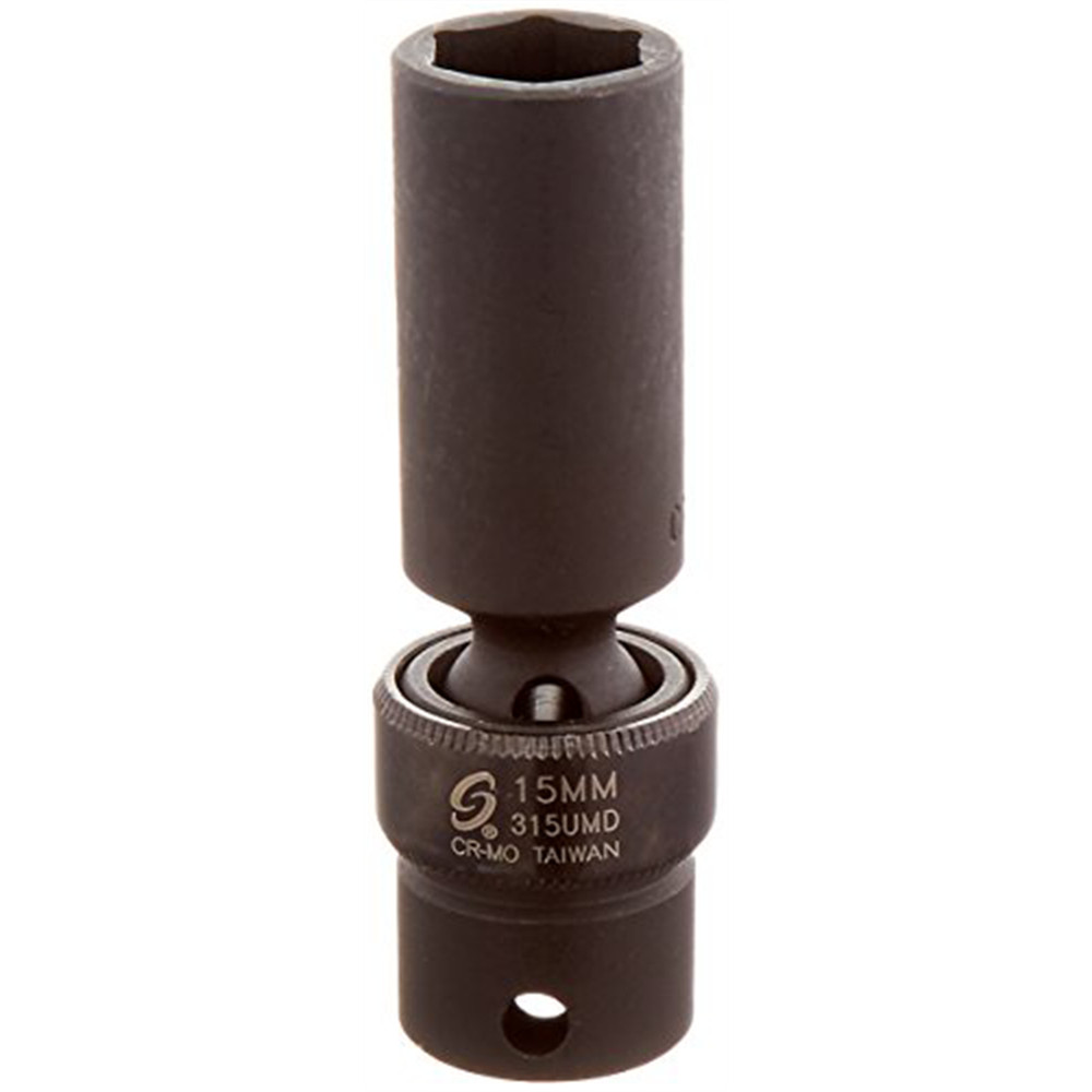 Sunex 315UMD 3/8" Drive 6-Point Deep Universal Impact Socket 15mm