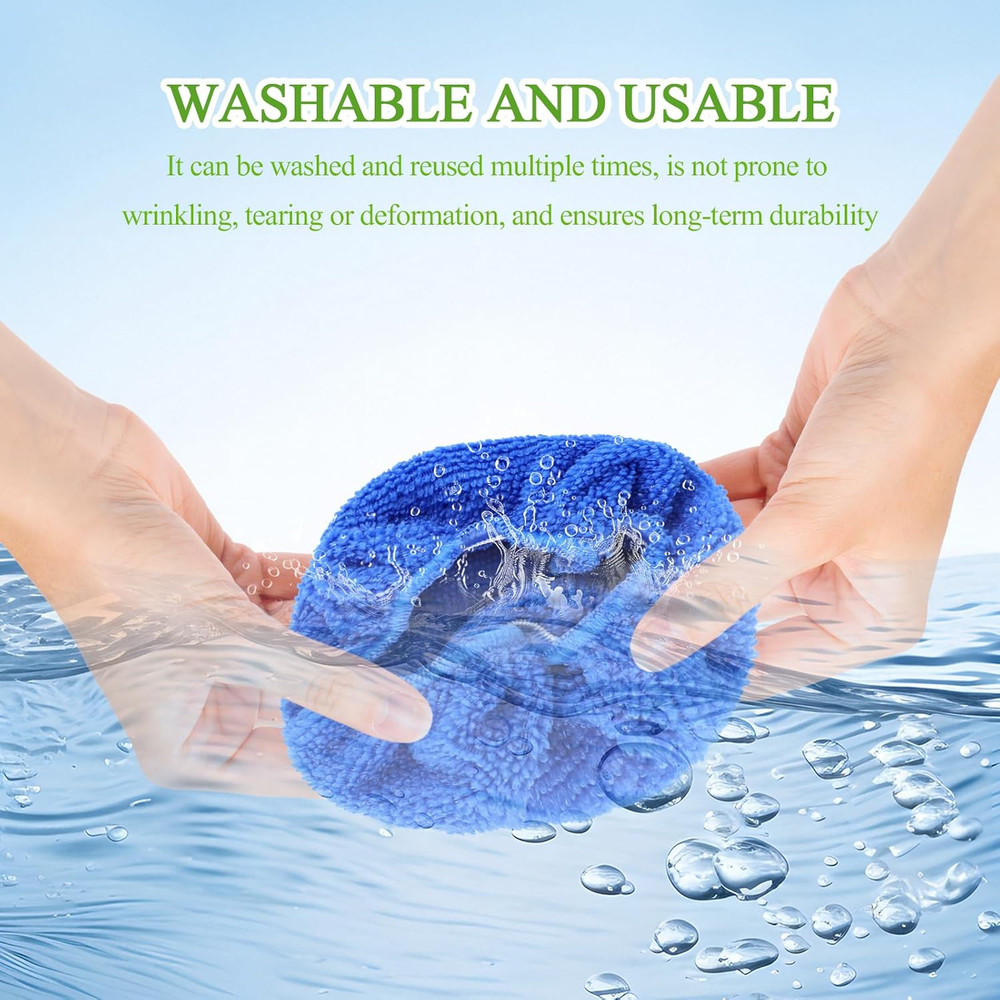 12PCS Car Windshield Cleaning Tool Bonnets, Microfiber Cleaning Cloth for Win...