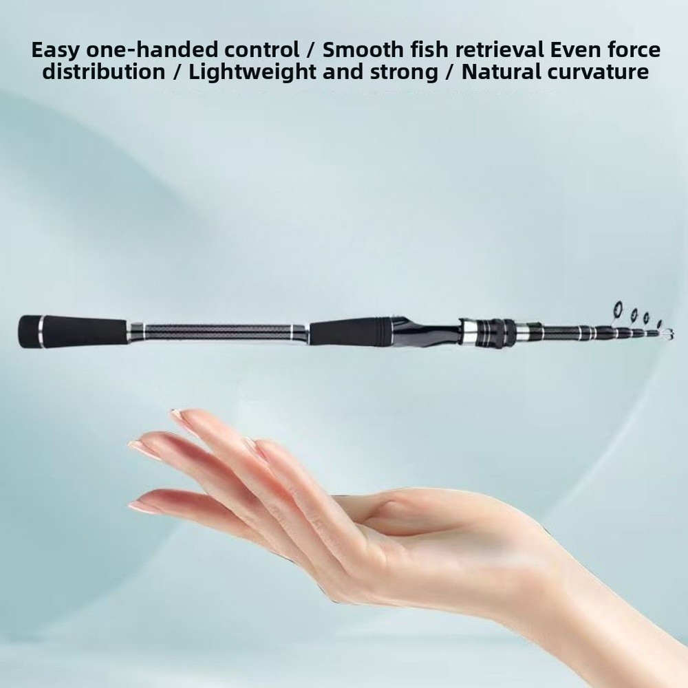 For Fixed Spool Reels Telescopic Rod For Backpacking 5-section Telescopic