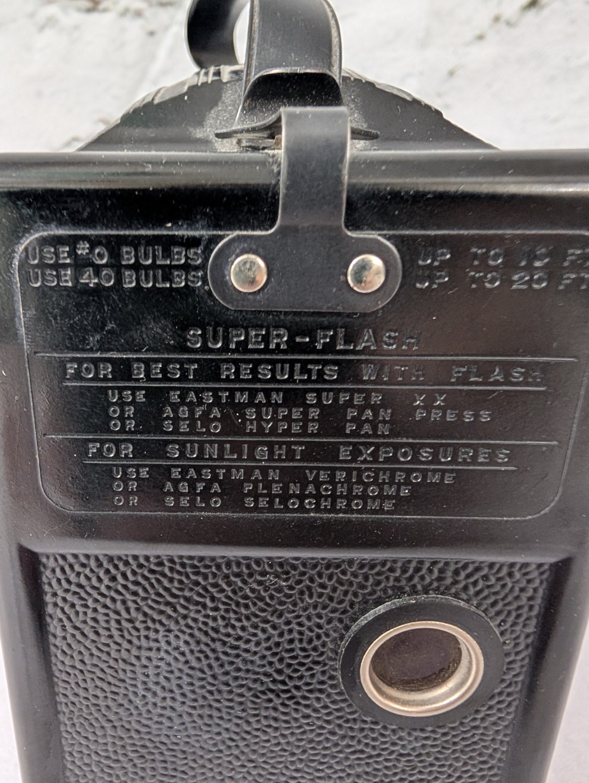 Spartus Press Flash Camera Galter Chicago Vintage Box Camera w Flash Untested