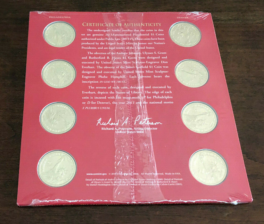 2011 Presidential Dollar Coins Uncirculated Set (PD)