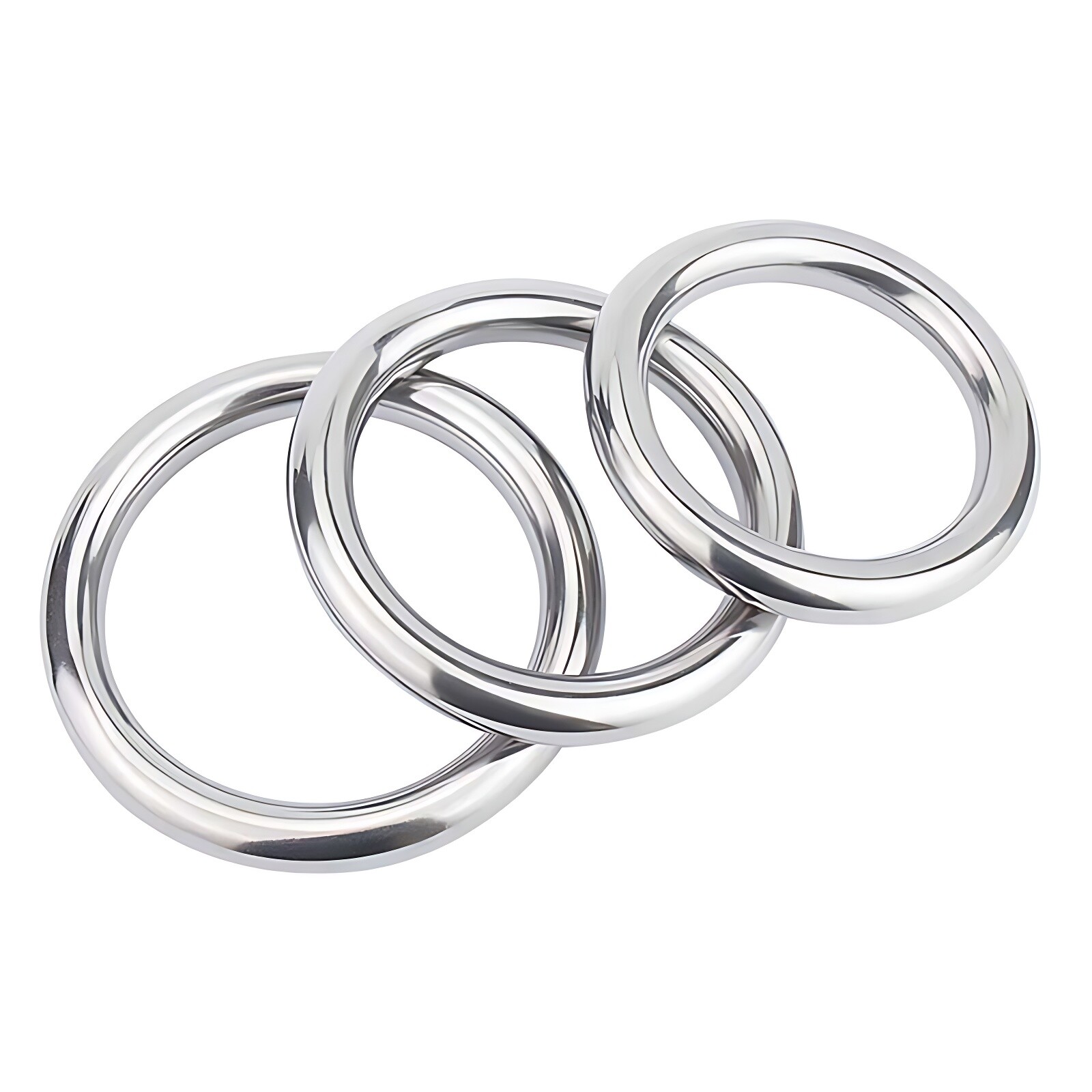 A2 Stainless Steel Heavy Duty Solid Metal O Ring Welded Smooth Round Rings