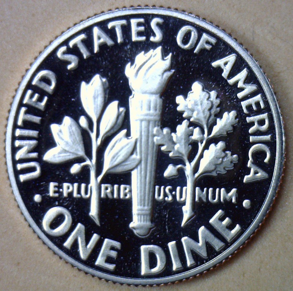 1979 S Proof Roosevelt Dime Ten-Cent Coin 10c