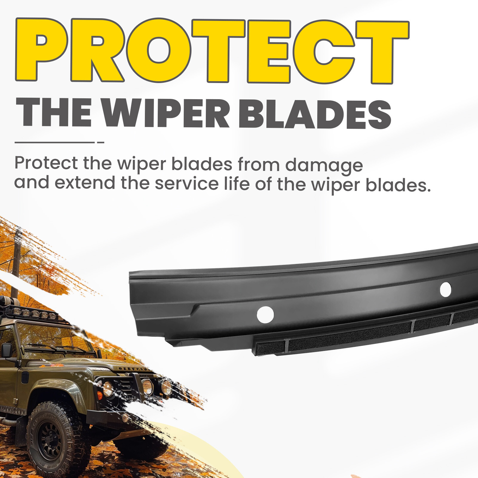 FOR LAND ROVER DISCOVERY 2 II 99-04 WINDSHIELD COWL MOLDING WIPER PANEL COVER