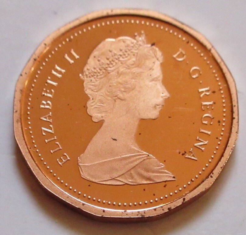 1988 Canada PROOF Small Cents Coin. Mint UNC. Penny 1cent