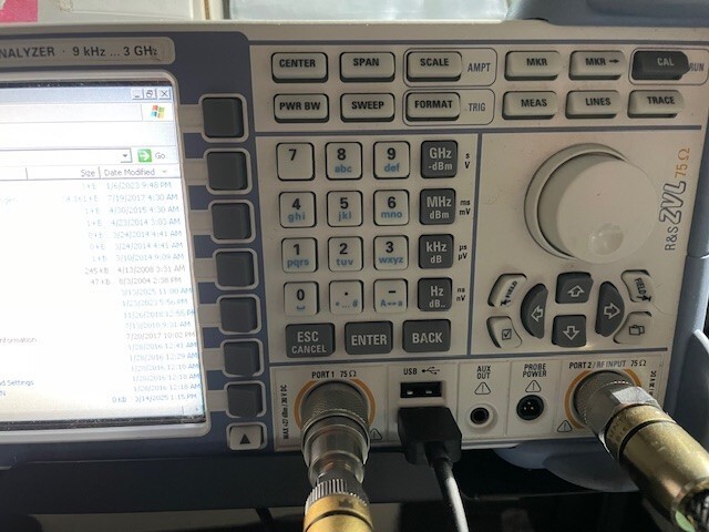 Rohde Schwarz ZVL3 75 Ohm 9 kHz - 3 GHz Vector Network Analyzer