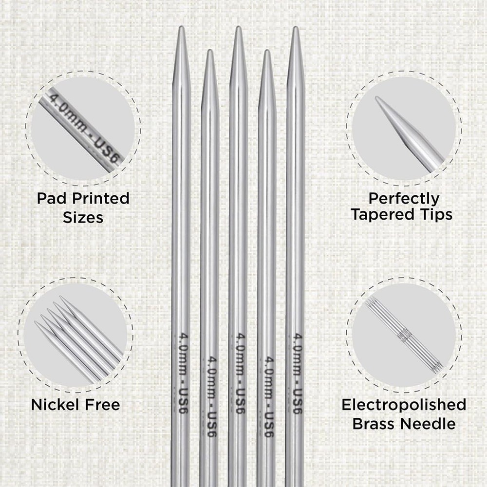 KnitPro Nova Interchangeable Needle Set 6" (13cm)- Starter