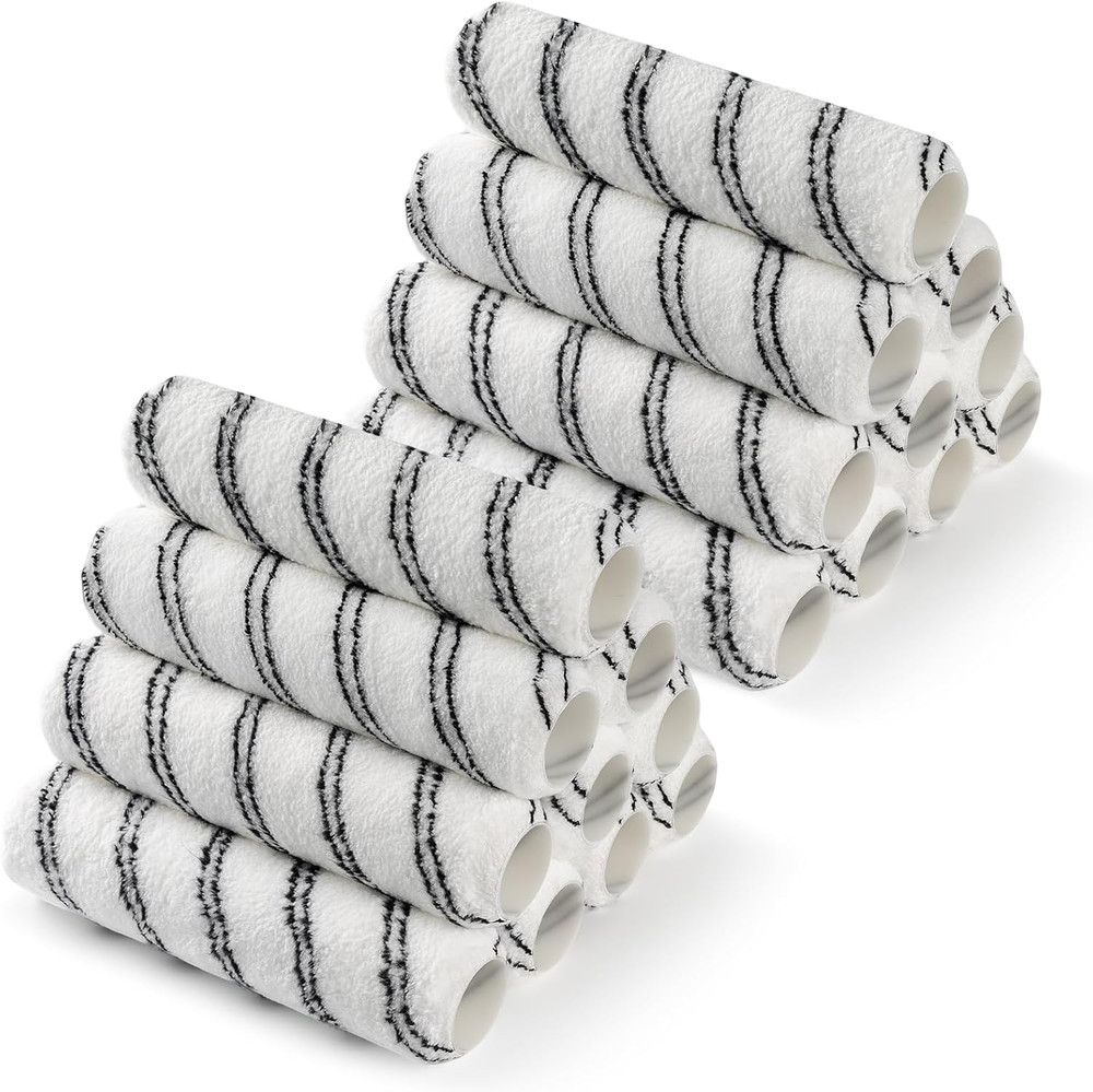 Paint Roller, 20 Pack Microfiber Paint Roller Covers 9 Inch, Large 9 Inch Paint