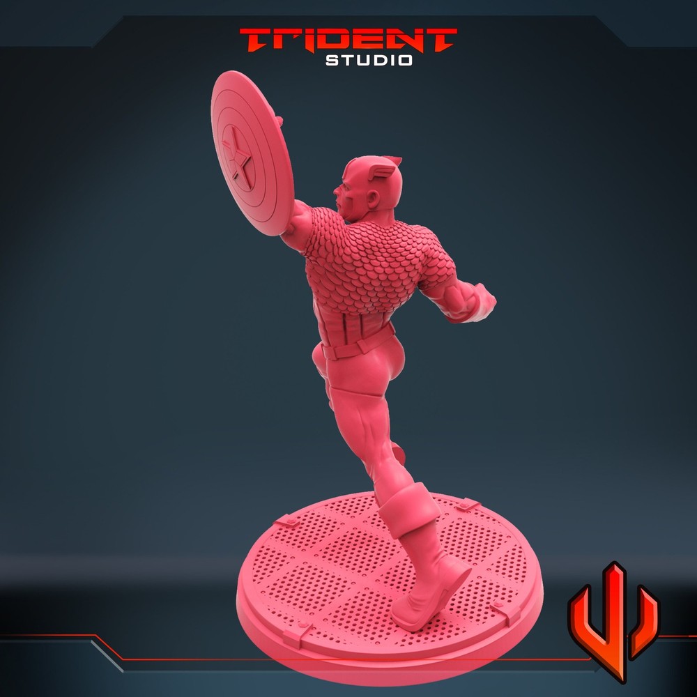 Stars and Stripes A - 40mm Miniature | Crisis Protocol Proxy | Trident