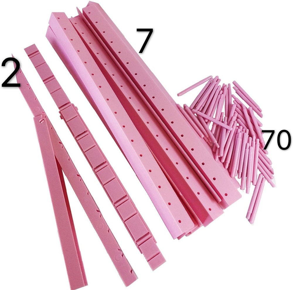 PeavyTailor 70 Spool Thread Holder Thread Rack Spool Stand for Sewing (Pink)