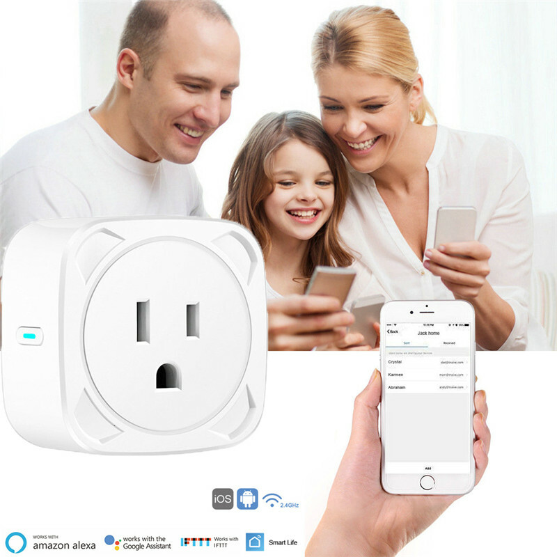Mini WiFi Smart Plug Socket Outlet Adapter Alexa Google Home Remote Control US