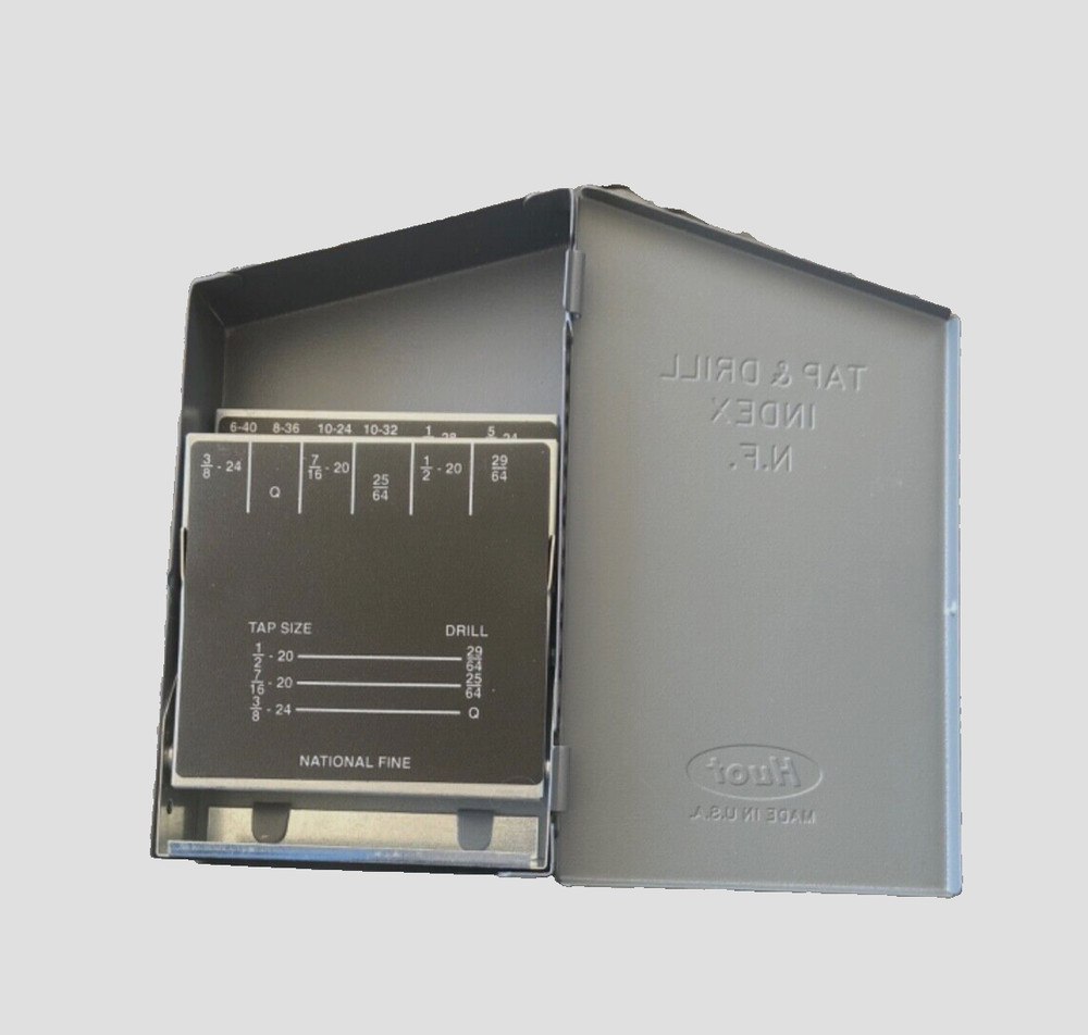 Huot 12650 INDEX Taps & Drills Case USA ( DOES NOT INCLUDE TOOLS)