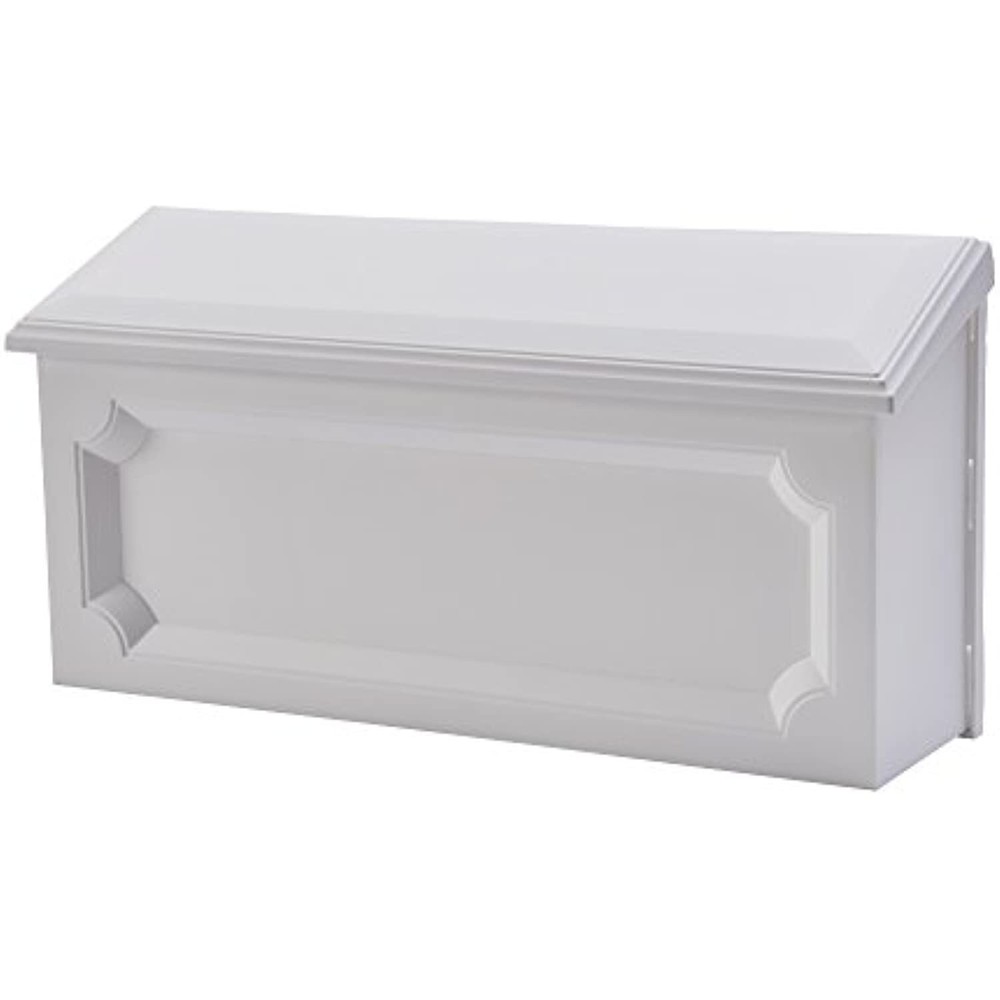 Gibraltar Mailboxes Windsor Small Capacity Rust-Proof Plastic White, Wall-Mount