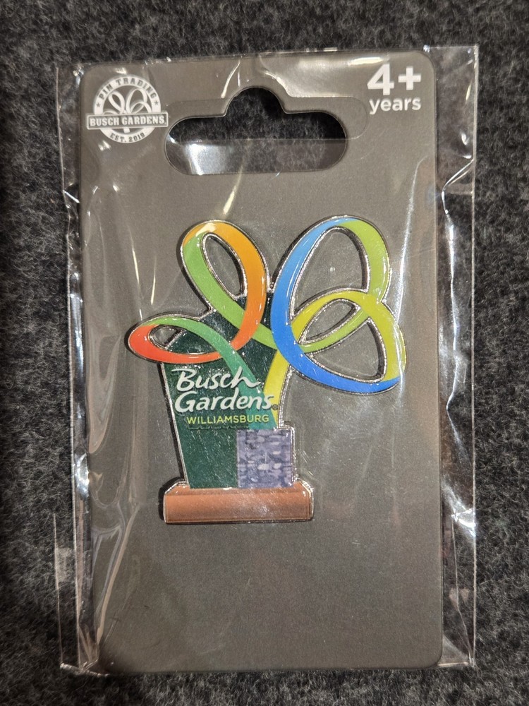 New! Busch Gardens Logo Coaster Tree Pin
