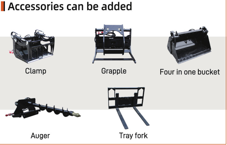 13.5HP Mini Skid Steer Track Loader with Hydraulic Drive