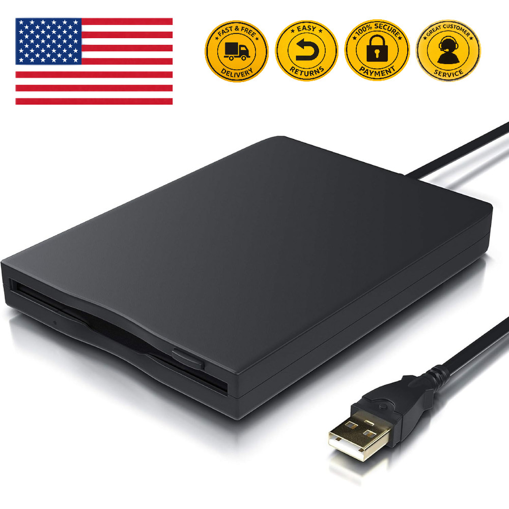 Floppy Disk Reader USB Type A/C Floppy Disk Drive/Player/Converter External 3.5