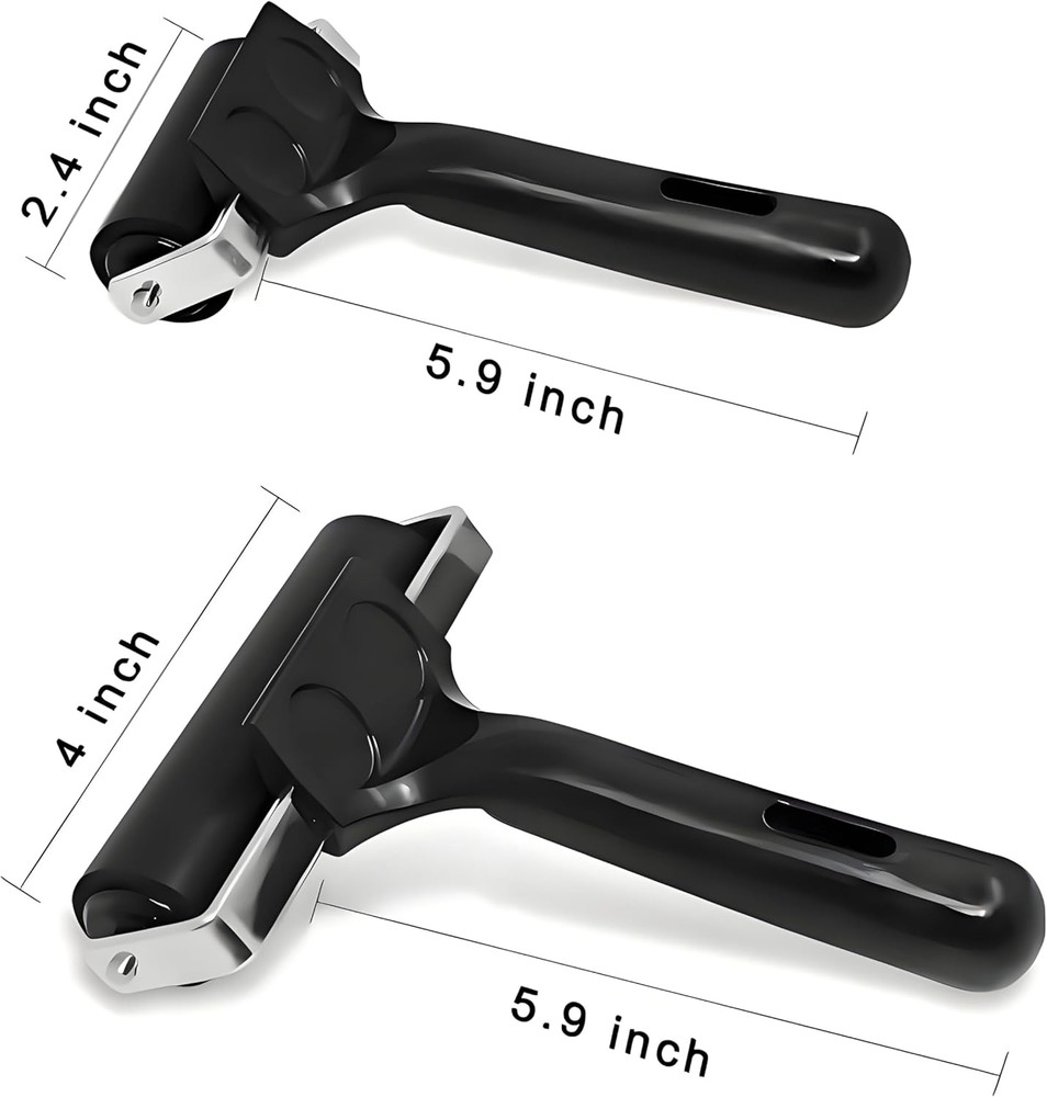 2 Pack Brayer Rollers, Professional Rubber Art Rollers with Comfortable Hand ...