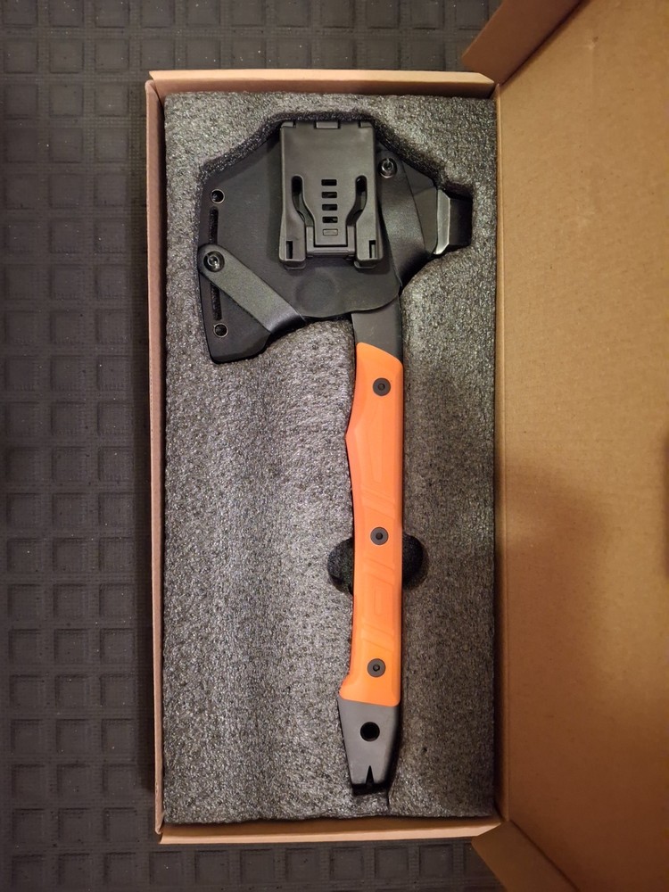 Multi Tool Camp Hatchet, Utility Survival Tool, Axe, Hammer, Crow Bar