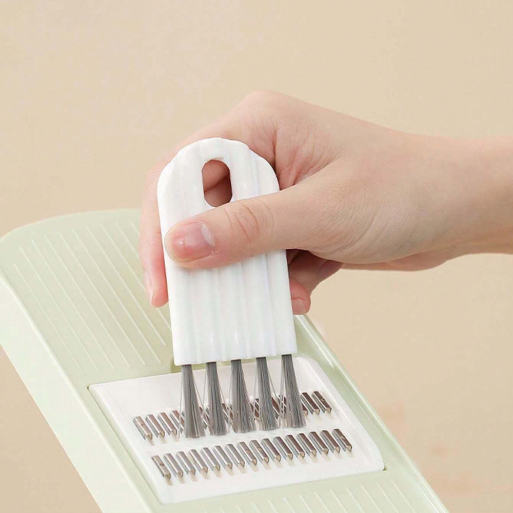 Multipurpose Cleaning Kit Soft Brush Curved Handle Keyboard Electronics Cleaning