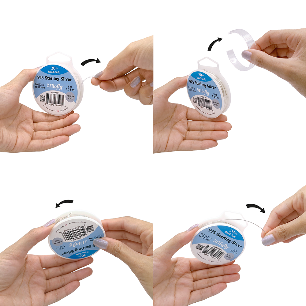 Filofly, 999 Fine Silver Wire, Dead Soft, Round