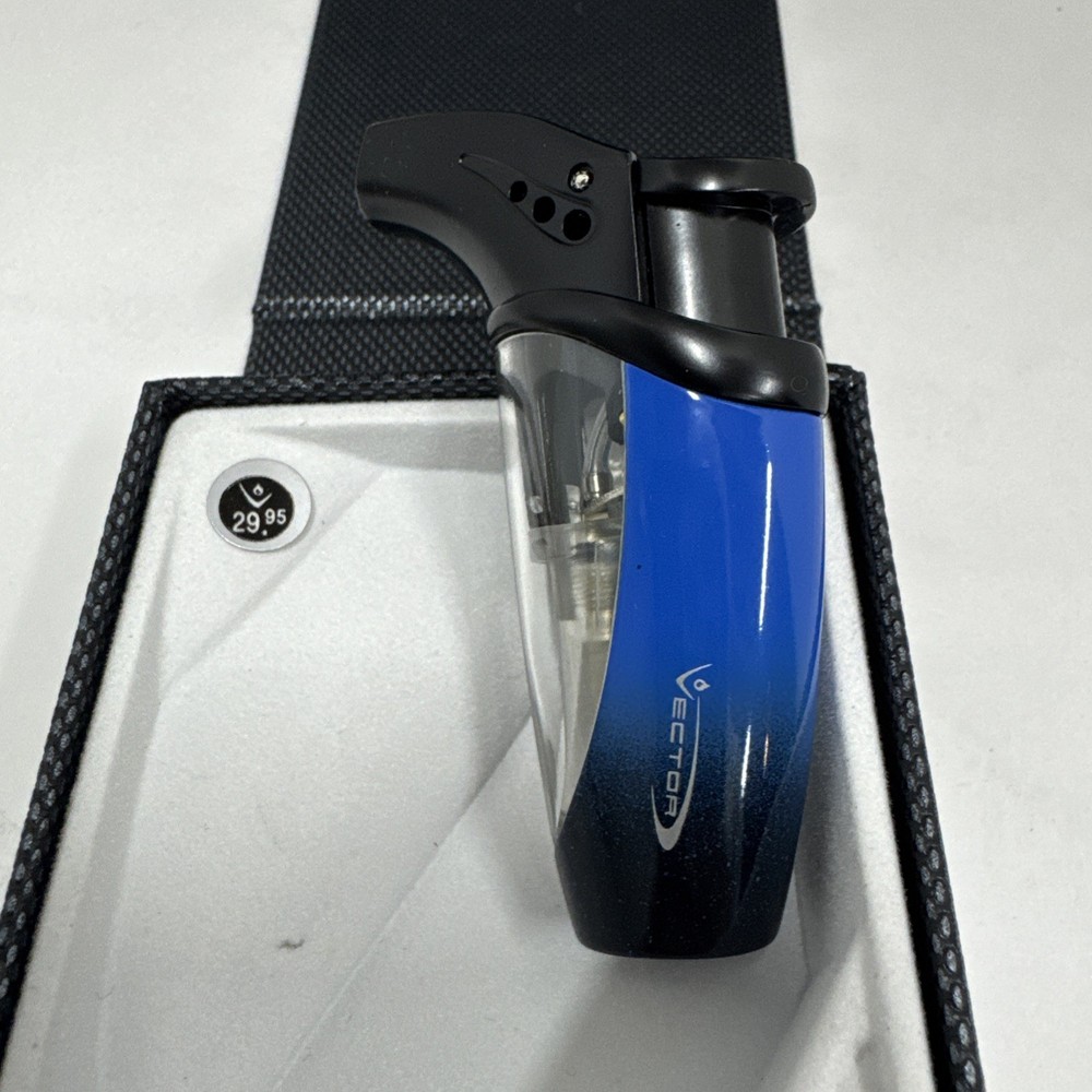 Vector Volt - Single Jet Cigar Lighter - Blue - New