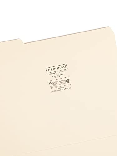 File Folder, 1/3-Cut Tab, Assorted Positions, Letter Size, Manila, 24 per