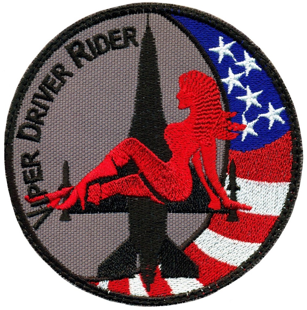 USAF LOCKHEED F-16 VIPER – VIPER DRIVER RIDER – RED PATCH