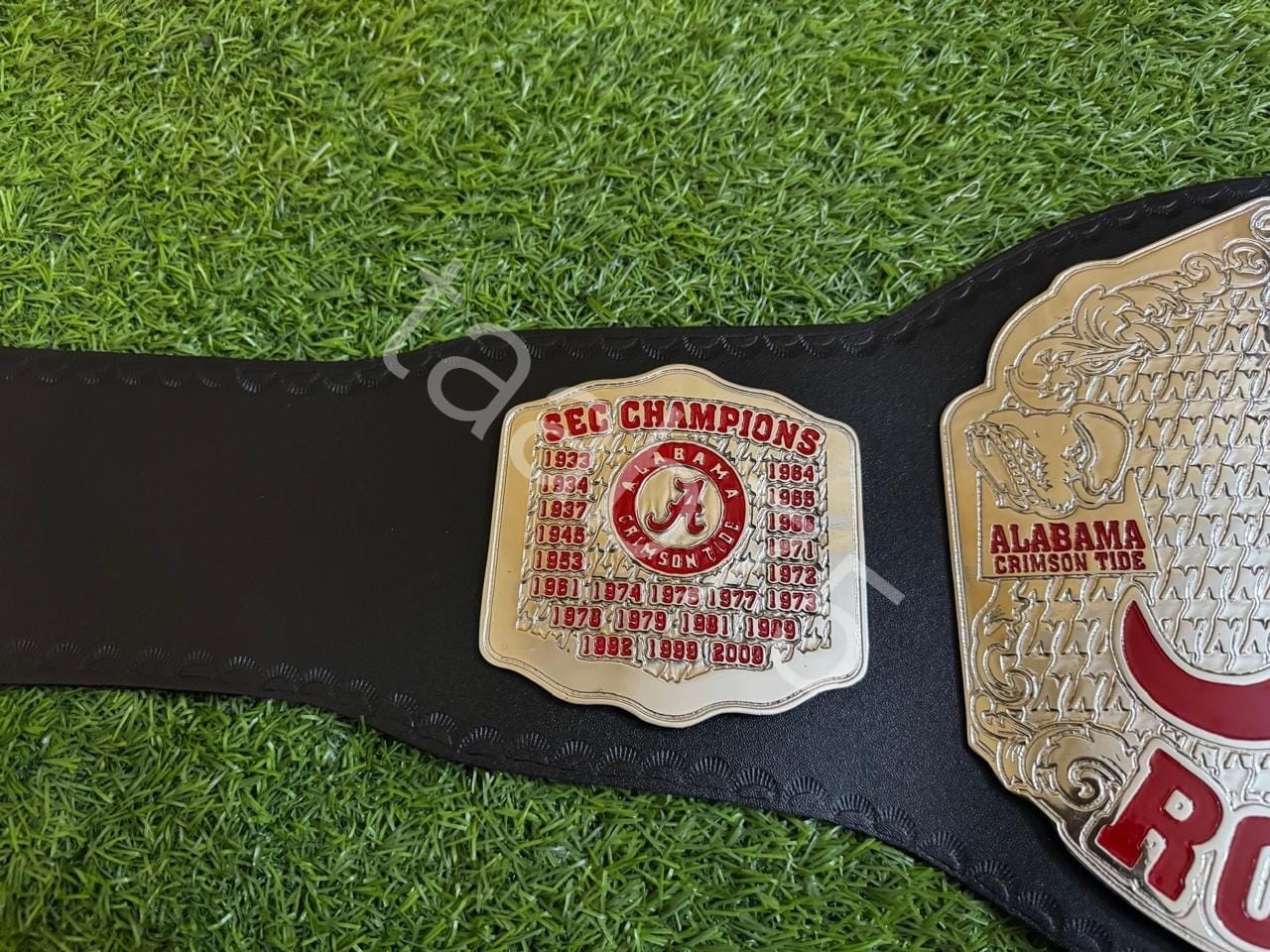 New Alabama Roll Tide Legacy Title Championship Belt Adult Size 2mm Brass