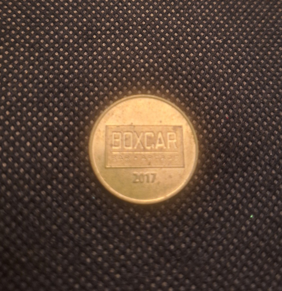 2017 Boxcar Bar Arcade token e9813UXX