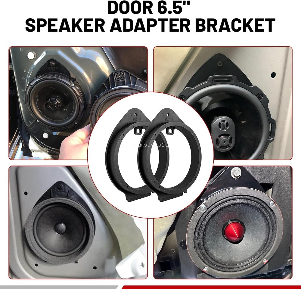 6.5'' Speaker Adapter Spacer Ring w/ Wiring Harness for GMC Sierra Yukon Envoy