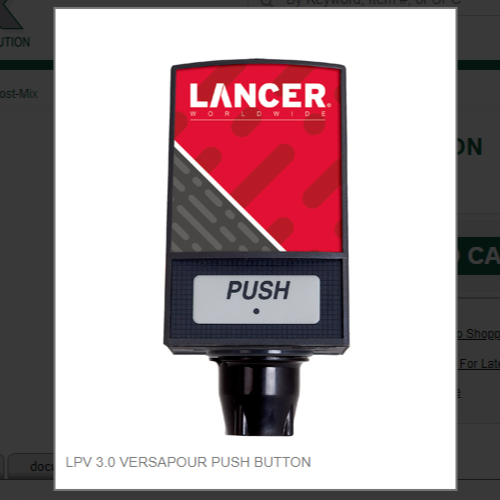 LPV 3.0 VERSAPOUR PUSH BUTTON # 19-73321