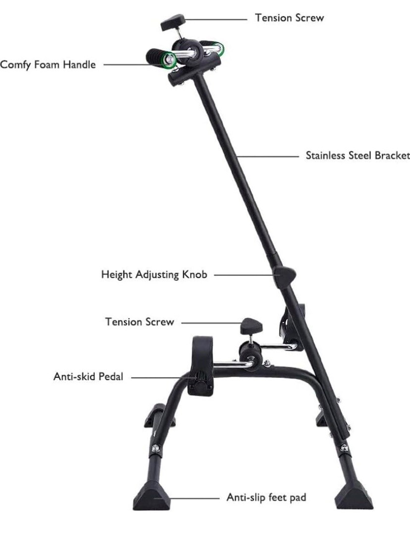Nisdokr Pedal Exerciser/Limb Rehab Machine, SXZ-001, Adjustable Rehab Equipment
