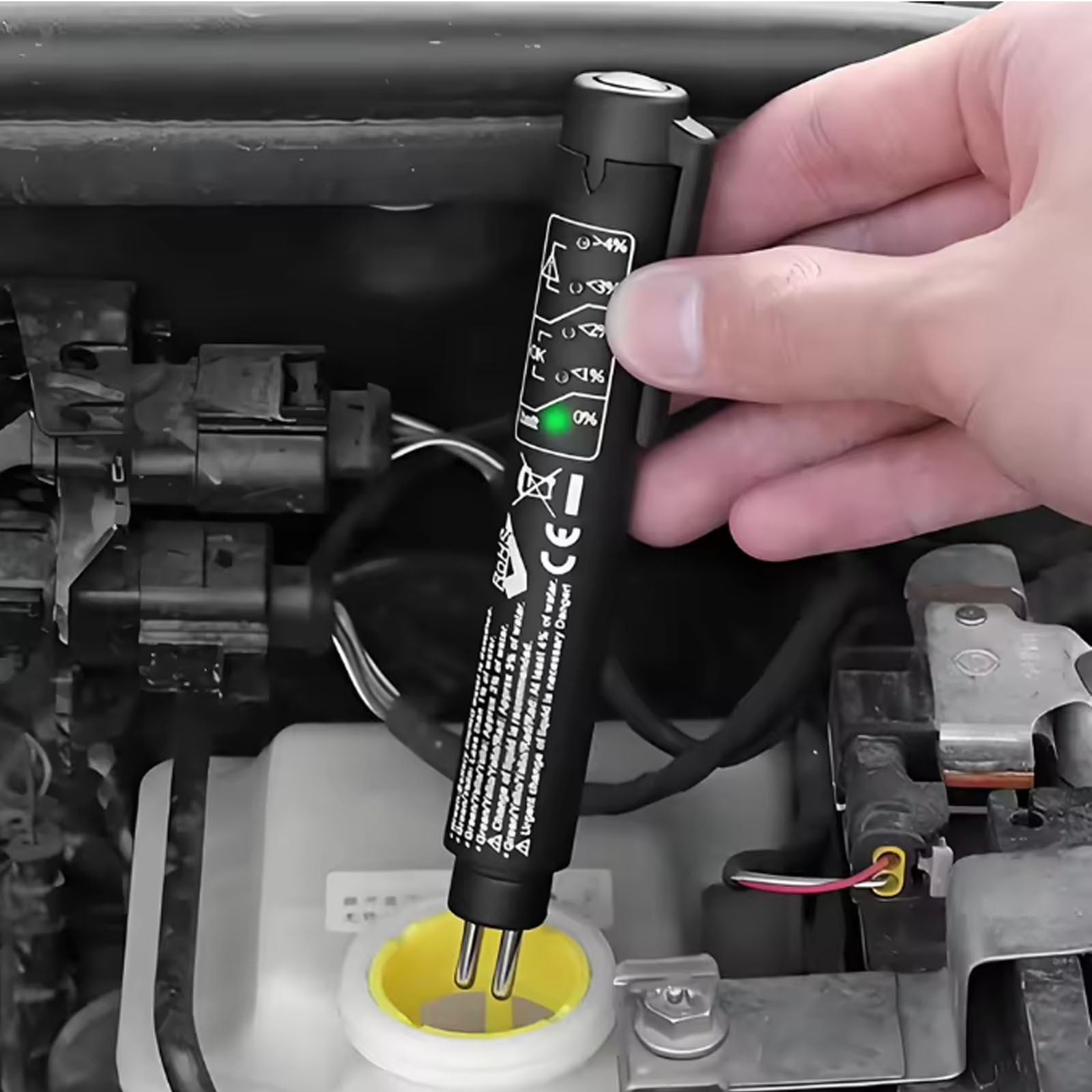 2026 MUCAR Car Fluid Liquid Tester Oil Moisture Tester 5 LED Indicator Pen Brake