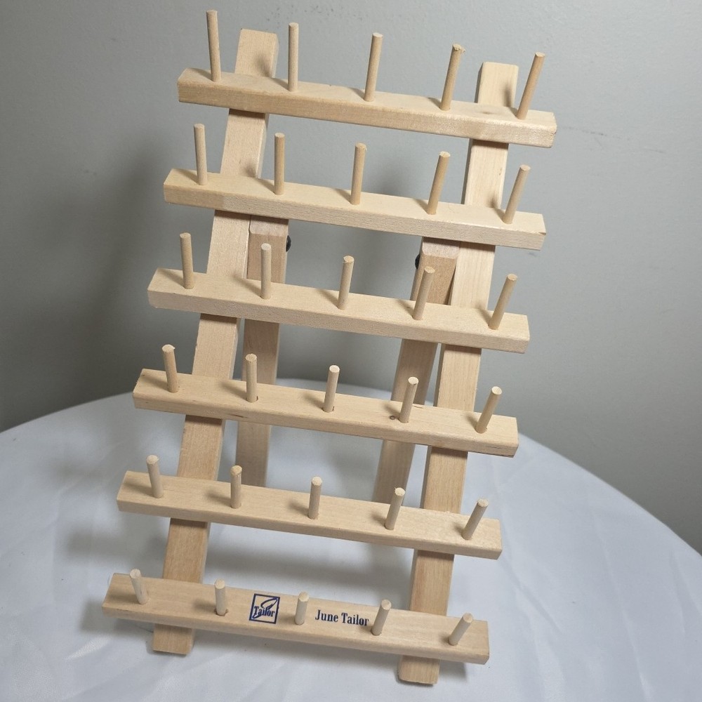 June Tailor 30 SPOOL THREAD RACK HOLDER Freestanding FOLDING Compact Space Savin