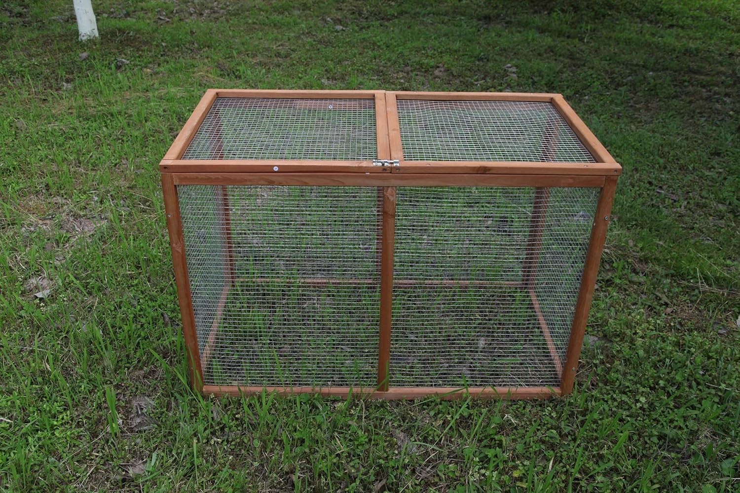 Wooden Chicken Coop Hen House Poultry Cage Pet Hutch Chicken Run Nesting Box